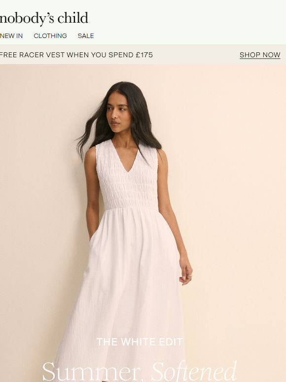 All white, all summer