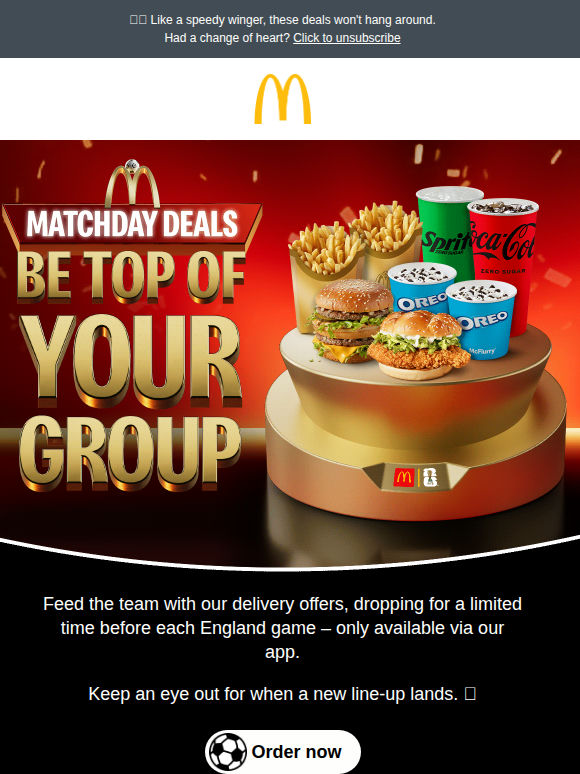 ⚽ Get ready for kick off with our Matchday Deals 🌎🏆
