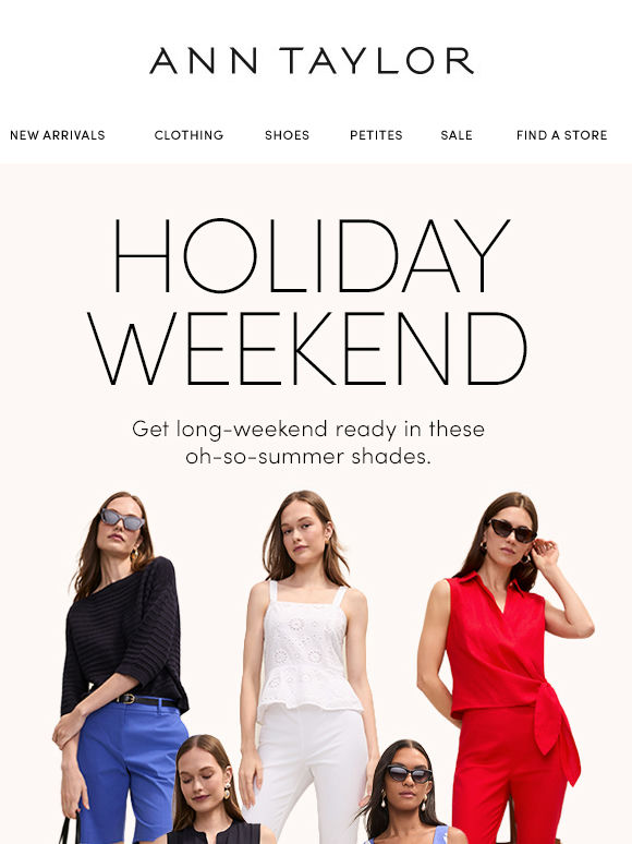 Inside: Your Holiday Weekend Outfits + 40% Off