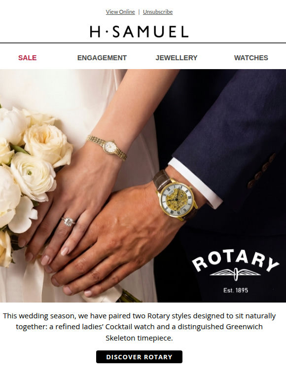 Rotary: Two watches. One perfect match.