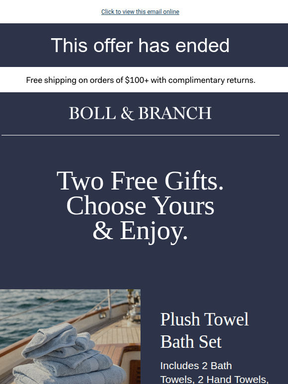 Don’t let your free gift disappear 