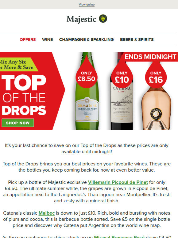 Ends at midnight! Don’t miss our top offers