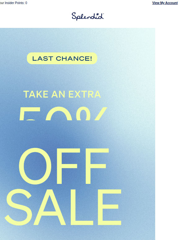 Last Chance: EXTRA 50% OFF