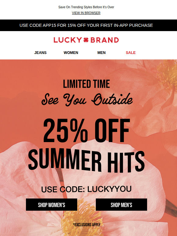 25% Off Summer Tees, Shorts, & More!