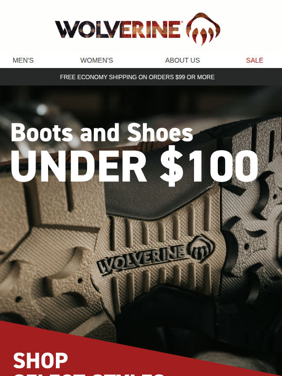 Top Sellers = Under $100