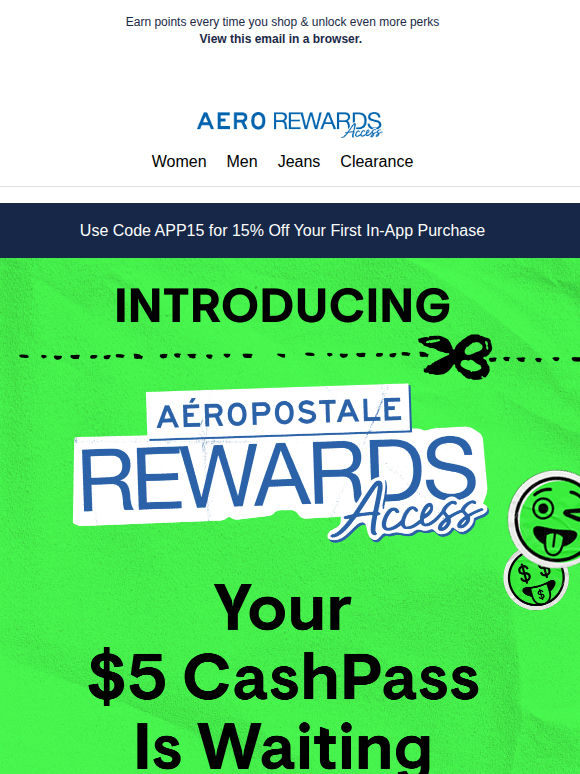 Join Aero Rewards ✔️Get A $5 CashPass ✔️