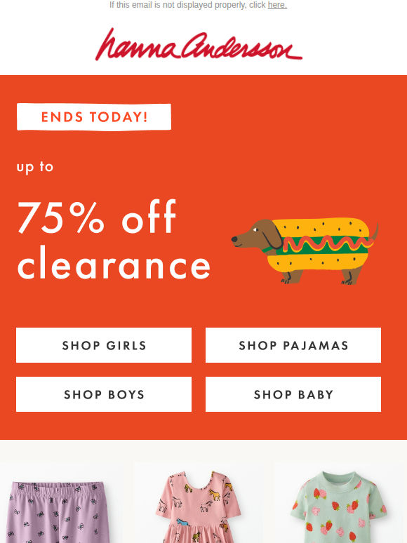 Last Chance For Up To 75% Off Clearance!