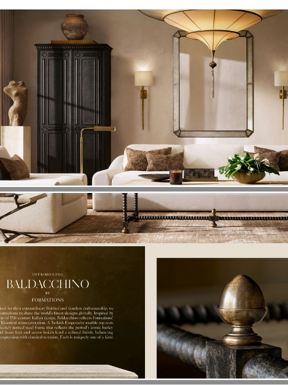 Introducing Baldacchino by Formations. Inspired by the Grandeur of 17th-Century Italian Design.