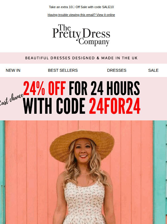 24% Off for 24 Hours | Last Chance