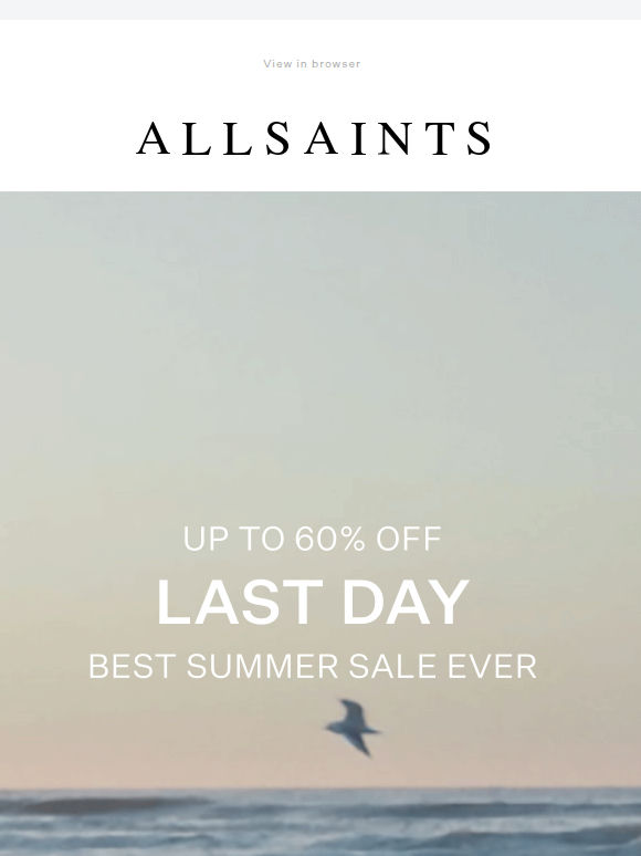 Last Day For Extra 20% Off Sale
