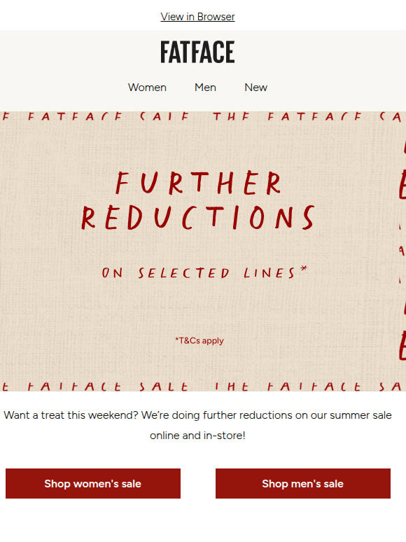More sale? Even less?