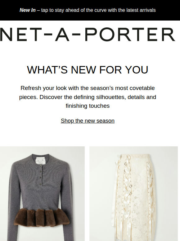 What’s new at NET-A-PORTER?