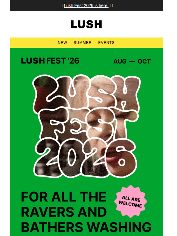 Lush Fest is coming to a city near you!