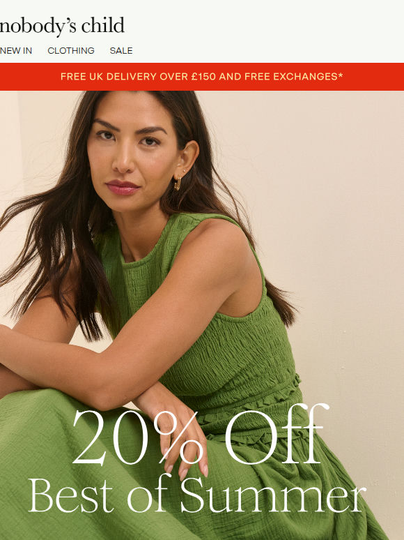 20% off the best of summer