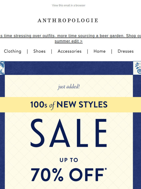 Plot twist... 100s of new styles in sale