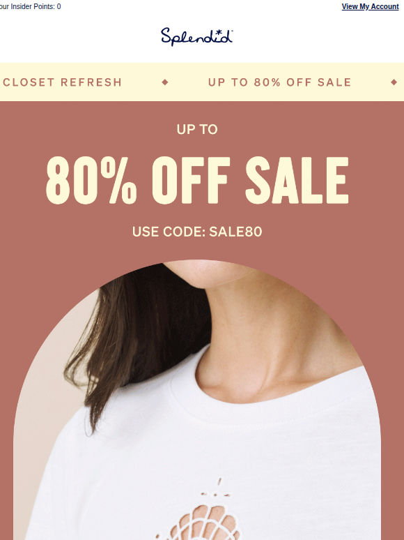 Starts NOW: Up to 80% Off