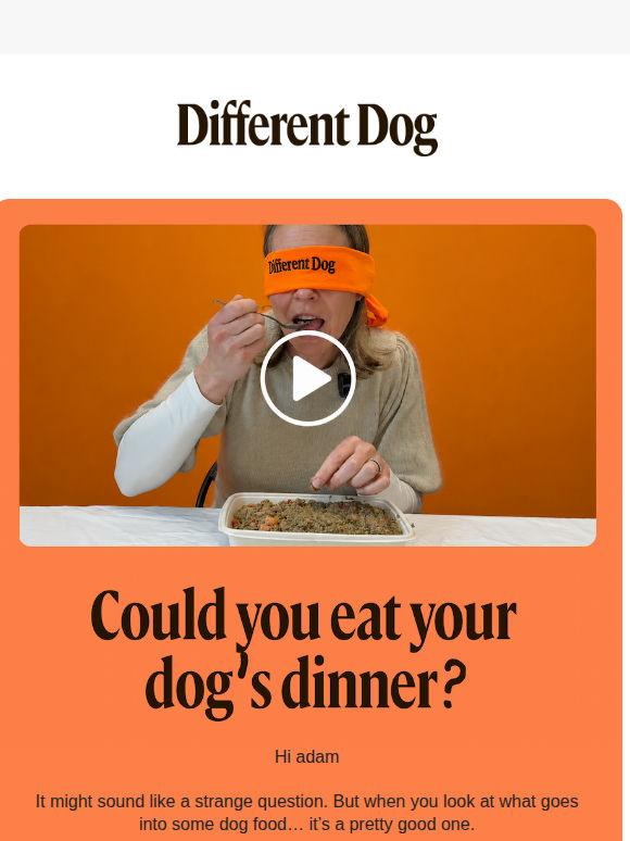 Could you eat your dog’s dinner? 👀