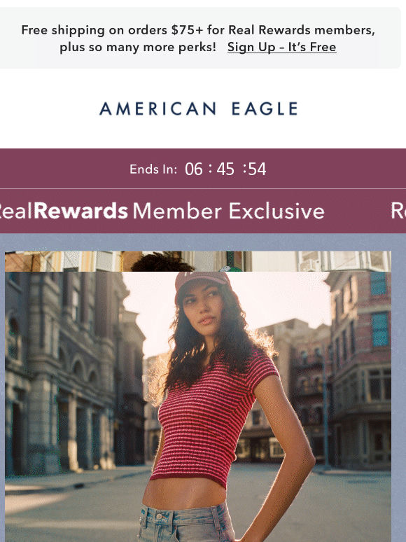 Extra 30% off AE & Aerie😍 you get to see it first