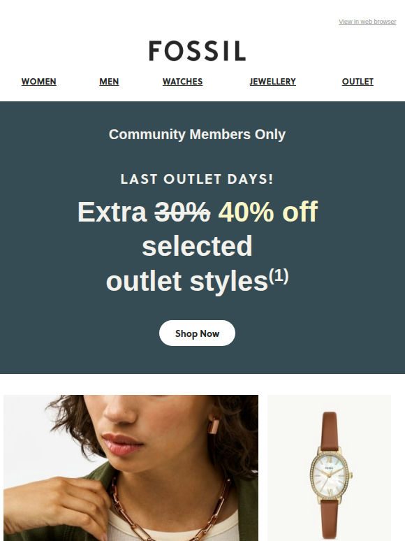 WoW 😮 Extra 40% Off Outlet Styles!