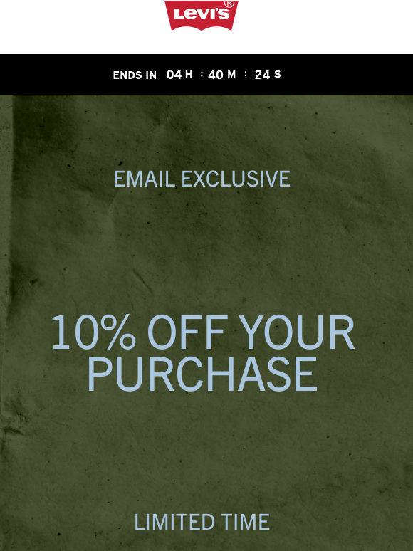 Ends Tonight! Here’s 10% off your purchase