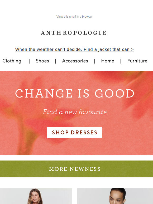 "Love your new dress!"