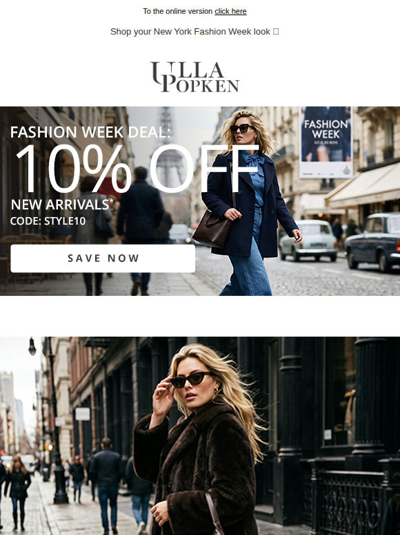 Today only: 10% OFF new styles 💕