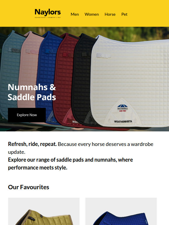 New Season Saddle Pads