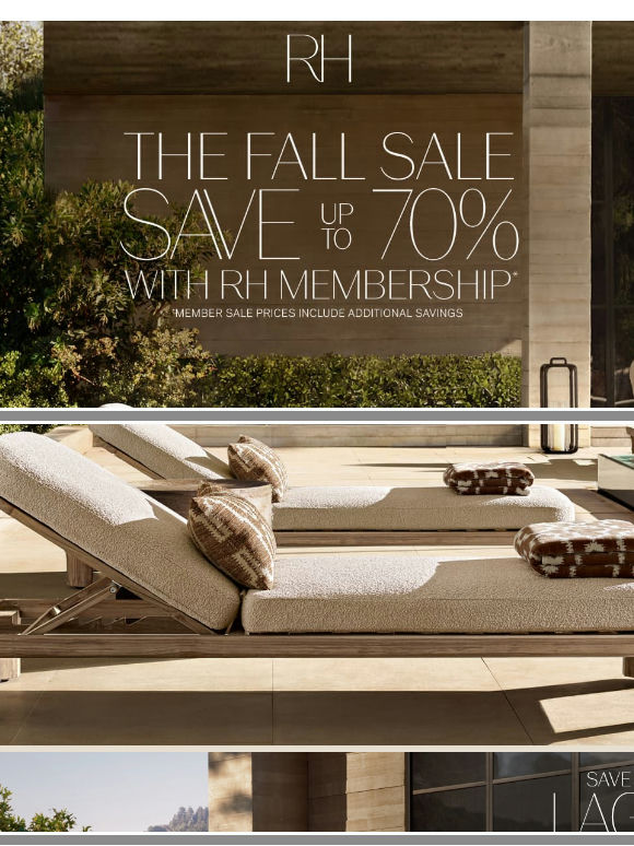 Enjoy Fall Savings Up to 70% on Select Outdoor