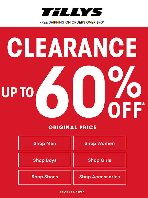 Clearance Blowout Sale 🤑