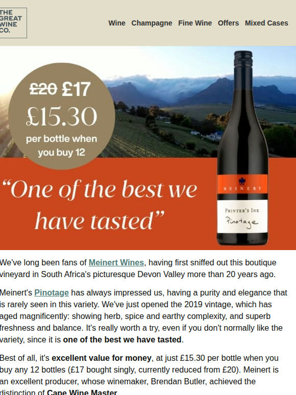 From Devon Valley - one of the best we have tasted