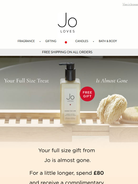 Final Hours To Claim Your Gift From Jo