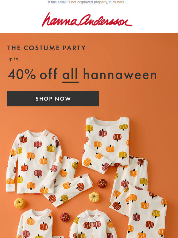 👻 No Tricks, Just 40% Off ALL Hannaween!