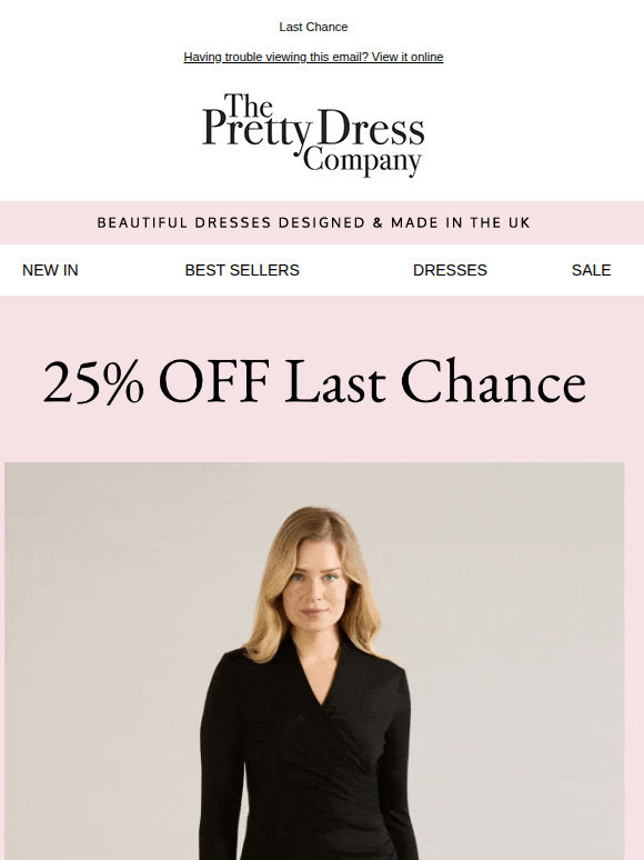 25% Off Black Dresses last chance 🖤