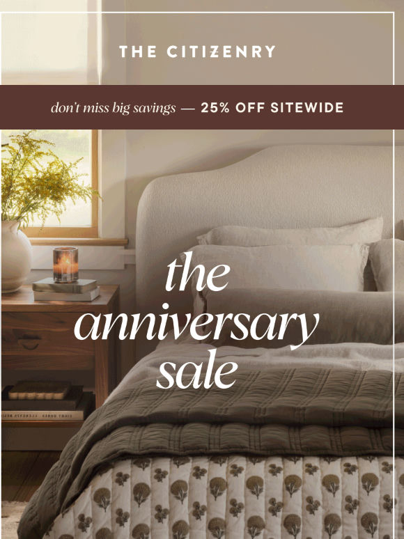 The Anniversary Sale continues