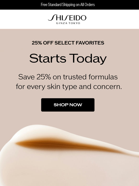 25% Off Skincare Essentials Starts Now