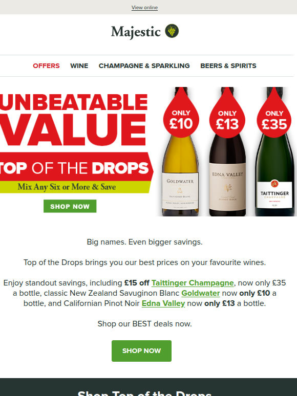 Our BEST Deals: Taittinger £35, NZ Sauvignon £10, Californian Pinot £13