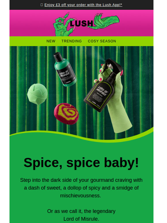 What’s creamy with a spicy bite?