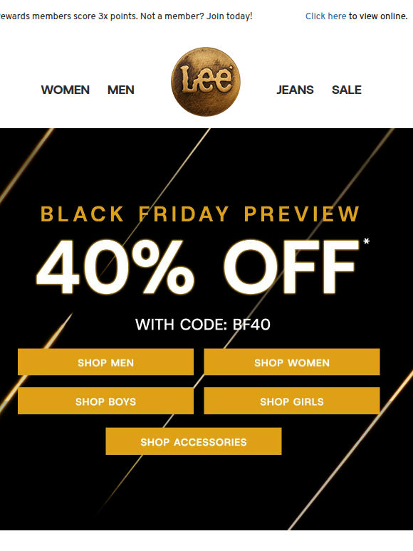 Last Call: 40% off Black Friday Preview