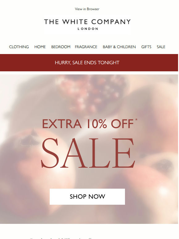 Final hours of sale! Extra 10% off