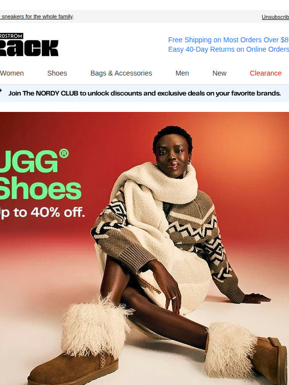 Fresh kicks: UGG®️ up to 40% off + adidas up to 50% off