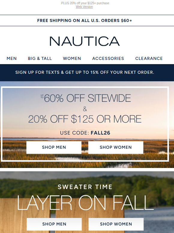 Sweater weather: now up to 60% off