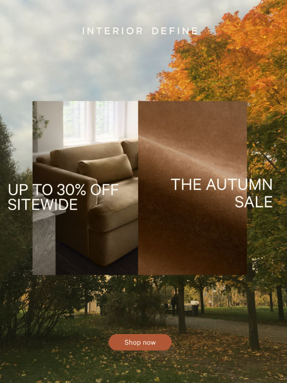 Don't miss it: up to 30% off sitewide