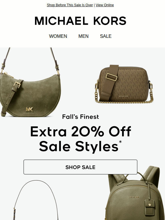 Last Day! Save An Extra 20% On Sale Styles