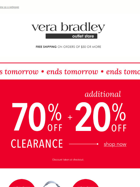 Ending soon: 70% + an extra 20% off clearance