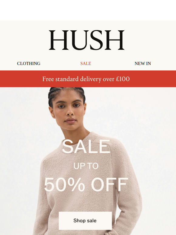 Autumn styles, up to 50% off