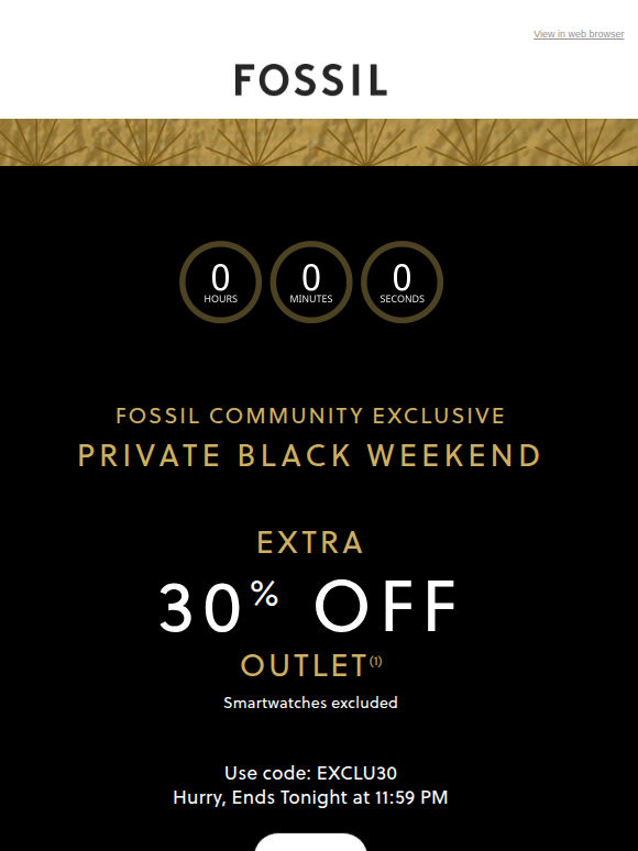 Final Hours... Private Black Weekend