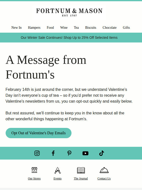 A Message from Fortnum's