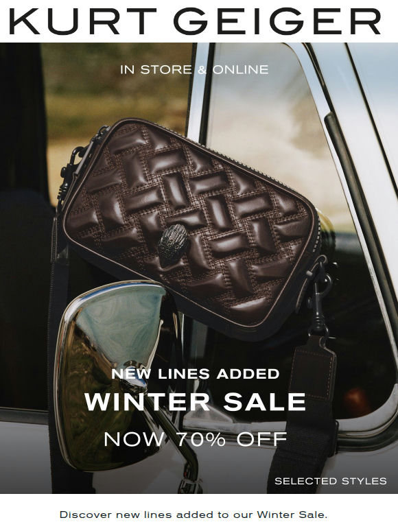 Sale New Lines Added | 70% Off Selected Styles