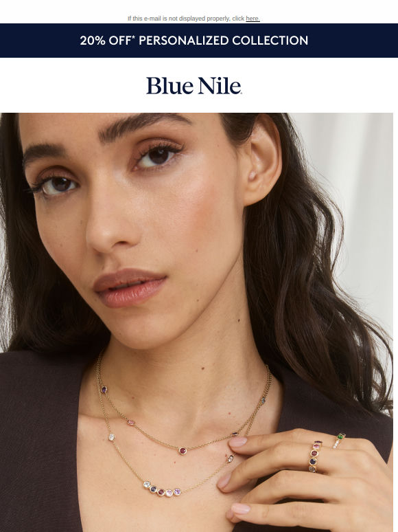 20% Off* A More Personal Valentine’s Day