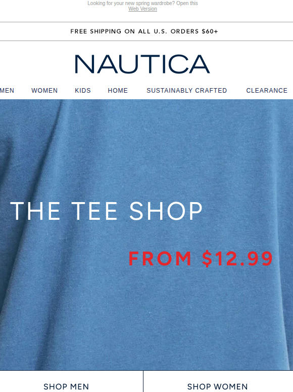 Tees from $12.99 & Polos from $19.99 inside!